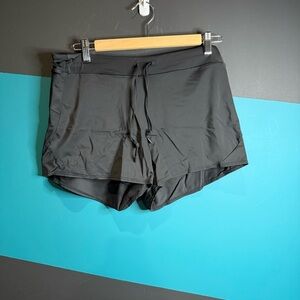 Athleta Black Athletic Shorts with Drawstring Waist